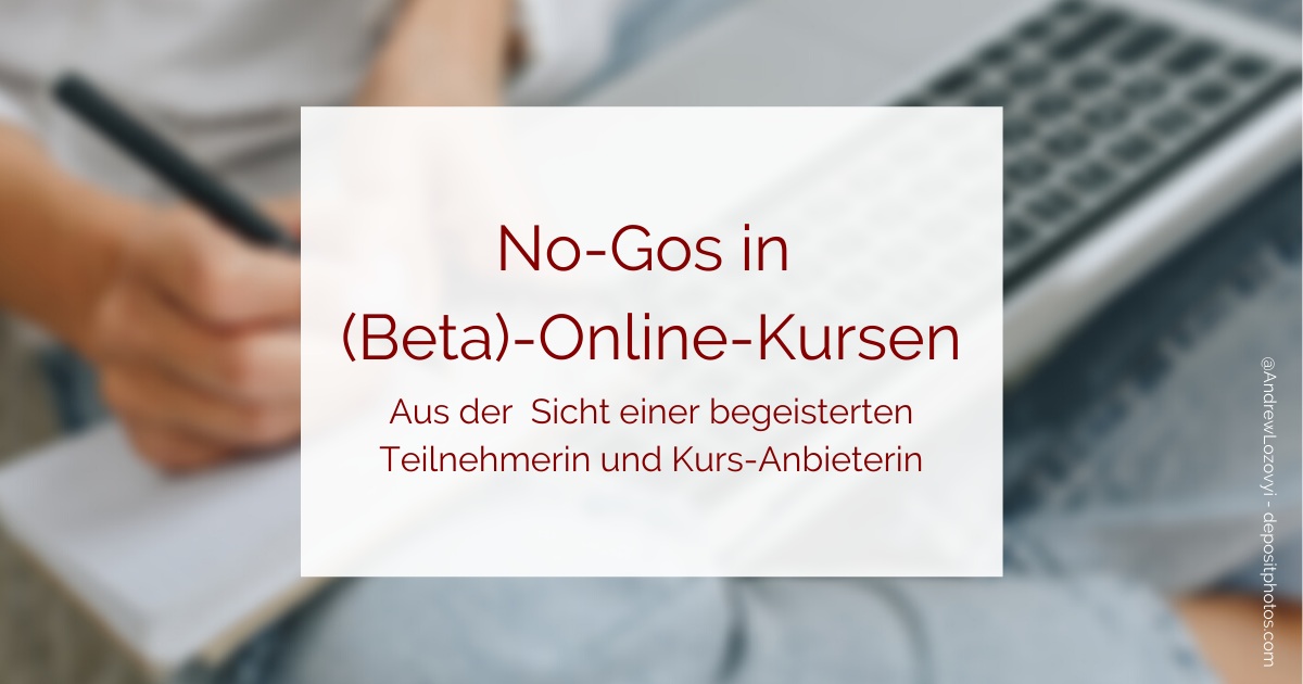 No-Gos in Online-Kursen
