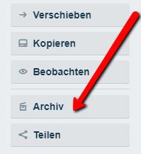 Trello Kärtchen löschen