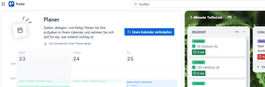 Der neue Trello-Planer